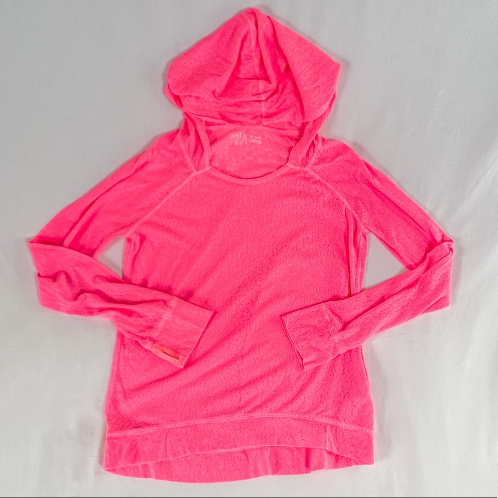 Zella pink hooded long sleeve